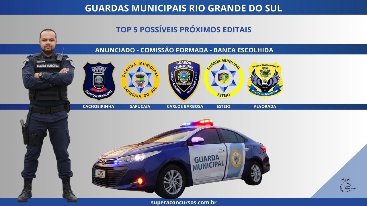 Notícias de Concursos - Próximos concursos de Guarda Municipal RS