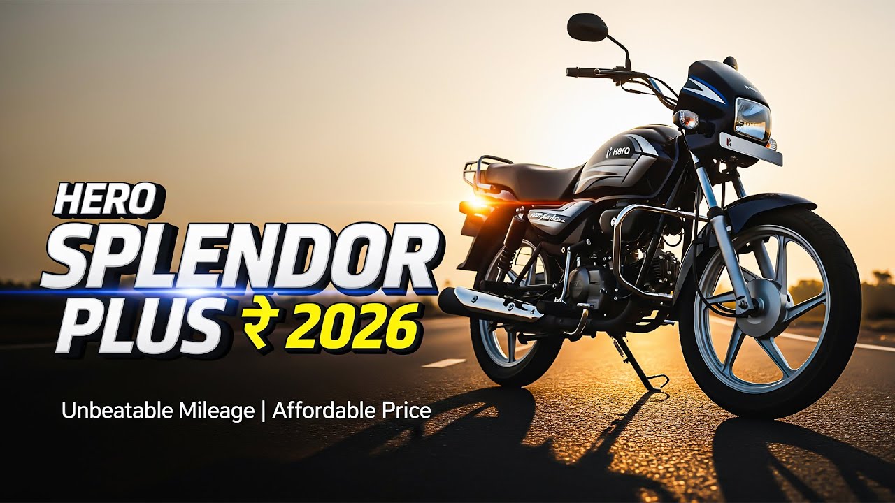 Hero Splendor Plus (2026) – Unbeatable Mileage, New Features & Affordable Price!