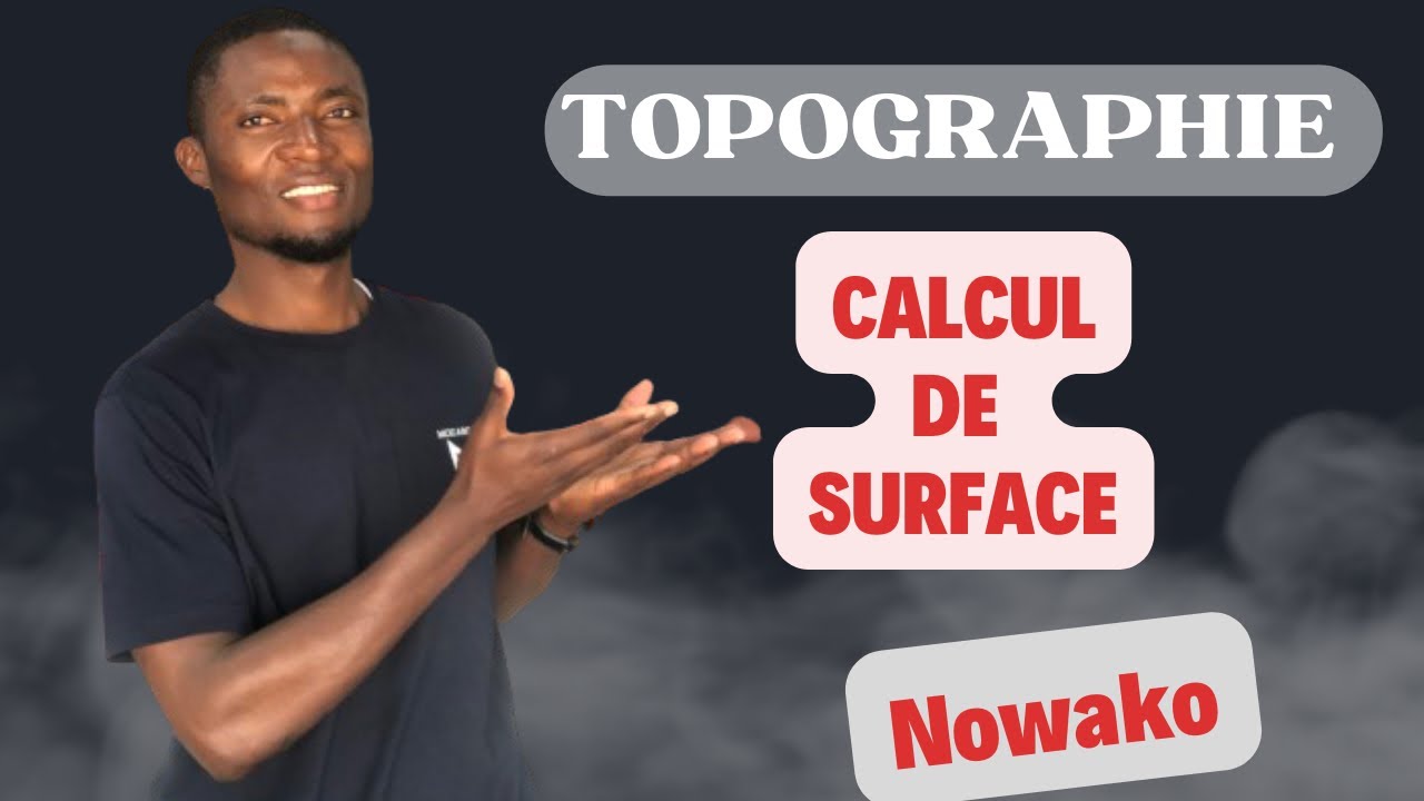 Calcul de la surface d’un terrain en topographie. #topographie #géniecivil #bâtiment #architecture