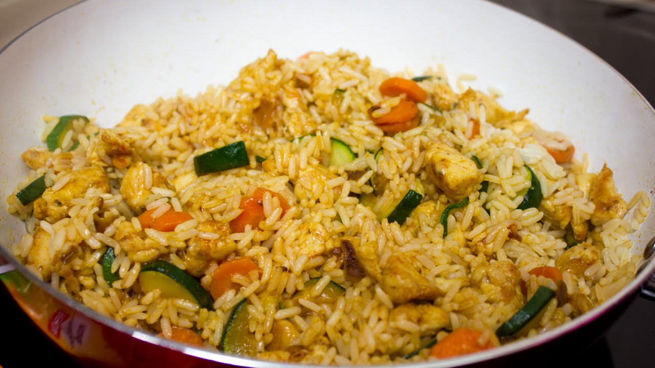 Hähnchen - Reispfanne mit Gemüse Rezept - Any Blum - Serie #74