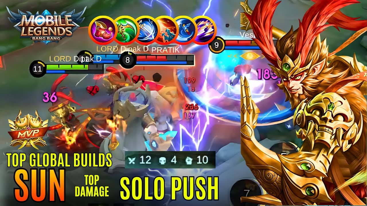 12 KILLS X 10 ASSISIN | SUN CLONE ARMY IRATED THE ENEMY | MLBB | #mlbb #mobilelegends