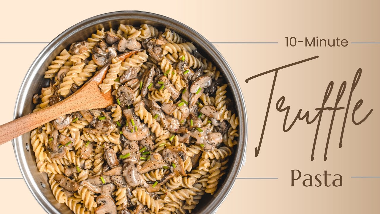 10-Minute Truffle Pasta Recipe (vegan!)