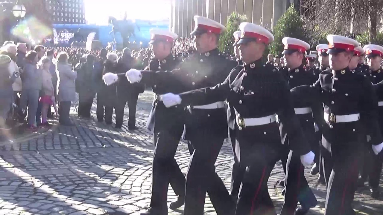 Remembrance Day 2017 - Liverpool - Veterans & Regimental march-pasts
