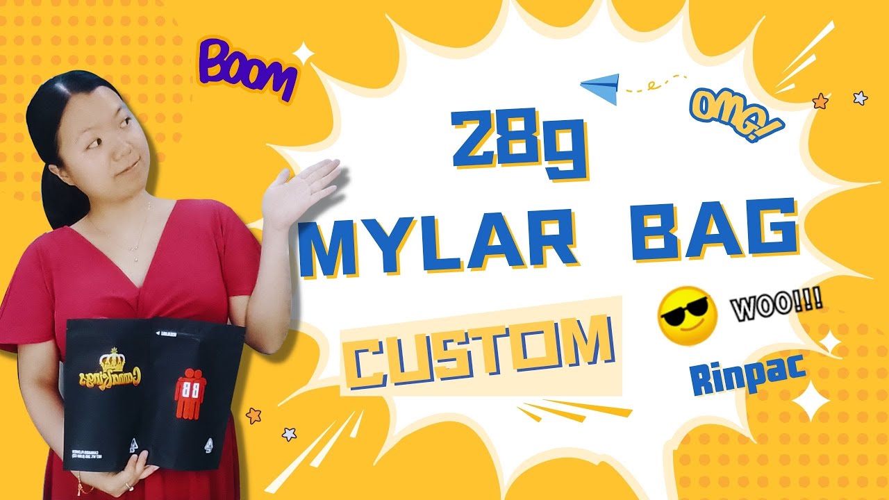 How to Custom Design Ziplock 28g Mylar Bag