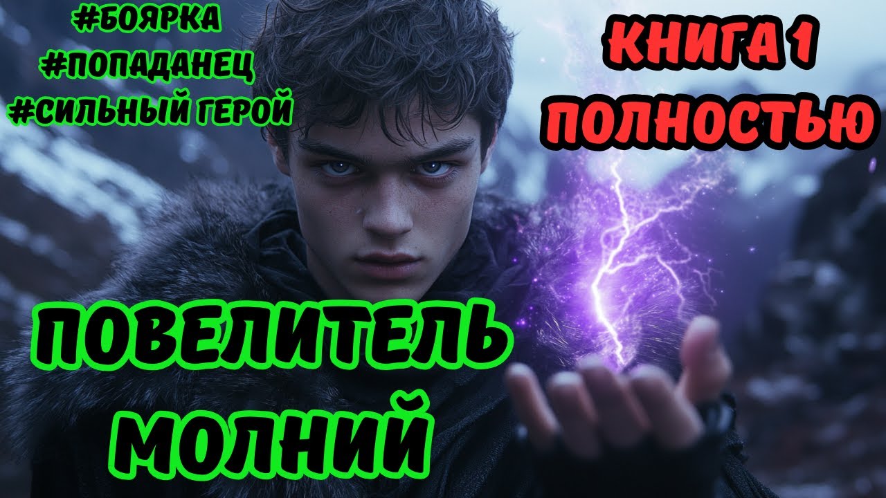 АУДИОКНИГА  ПОЛНОСТЬЮ. ПОВЕЛИТЕЛЬ МОЛНИЙ ! КНИГА 1.  ВСЯ СЕРИЯ НА ЮТУБ  #рпг #аудиокниги