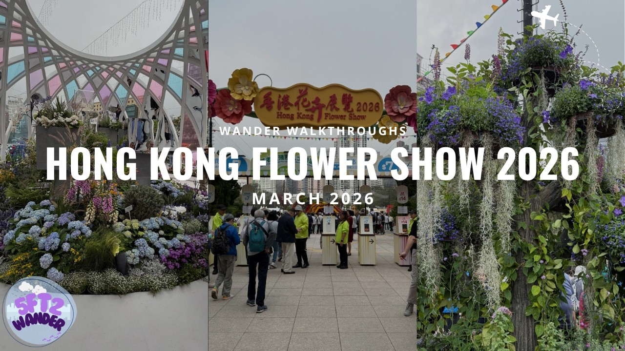 4K Hong Kong Flower Show 2026 POV Walk Tour | 5ft2 Wander