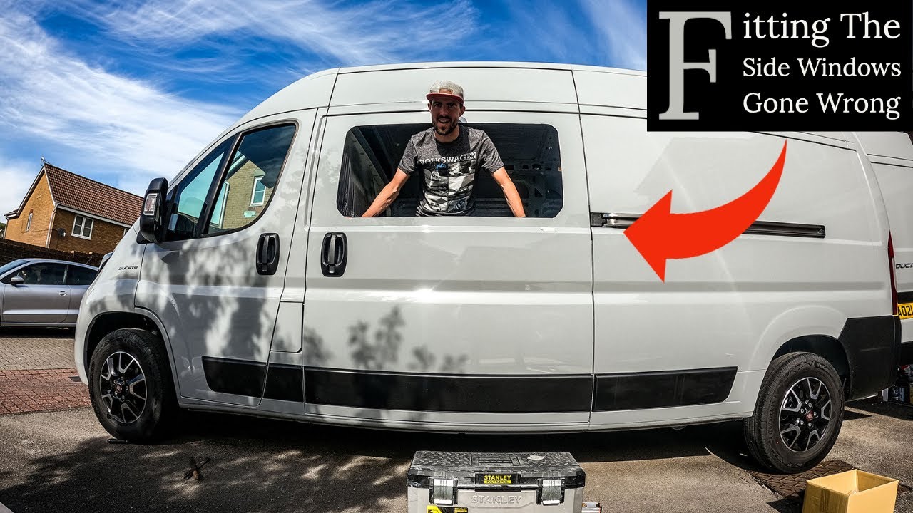 How To Fit Camper van Windows | Fiat Ducato Self Build Van Conversion