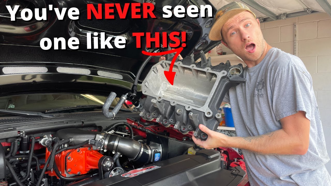 Ford Lightning Coolant Crossover Mod on CUSTOM Lower Intake Manifold / Turkey Pan!