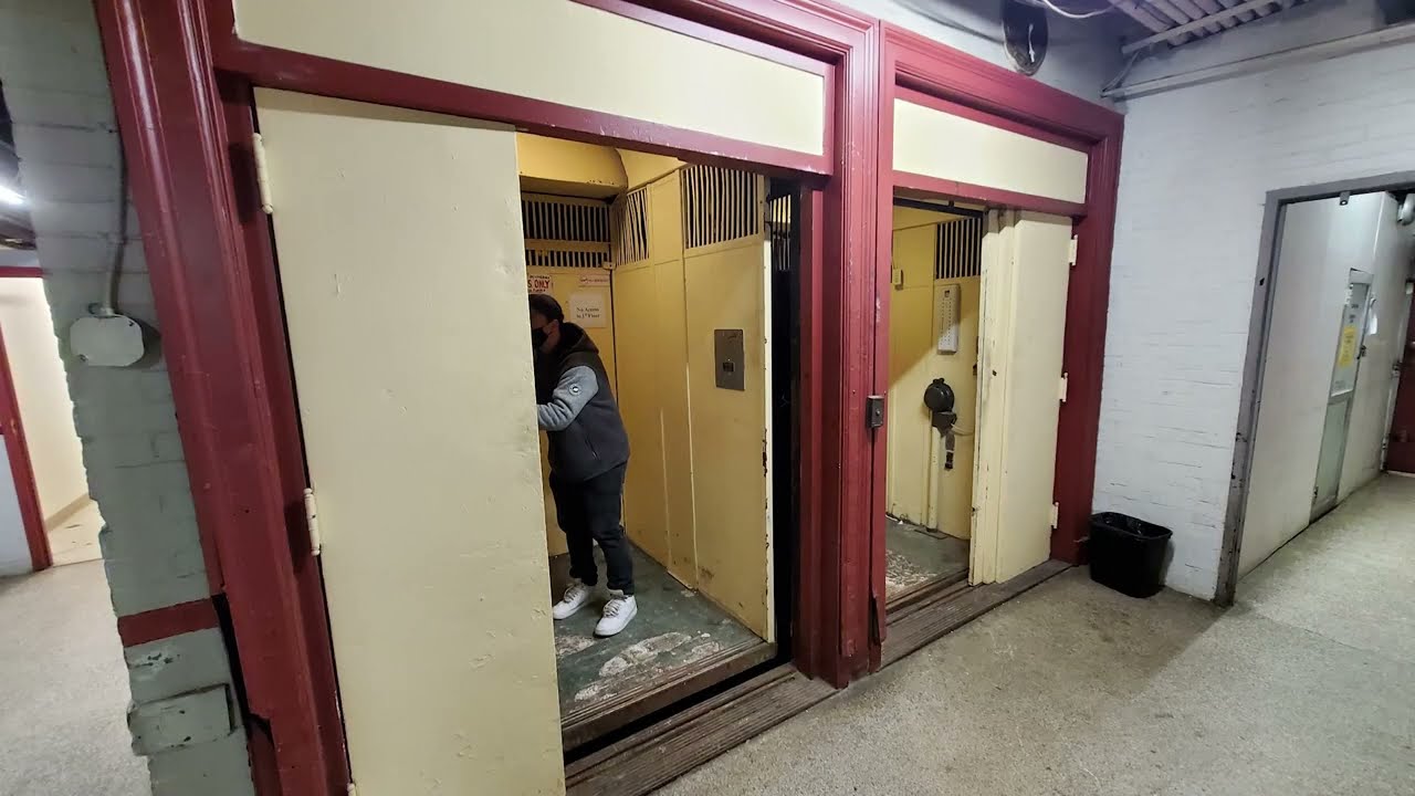 INCREDIBLE HISTORIC 60s Otis Black Button & 1912 MANUAL Otis Elevators - 69 Deleware Ave Buffalo, NY