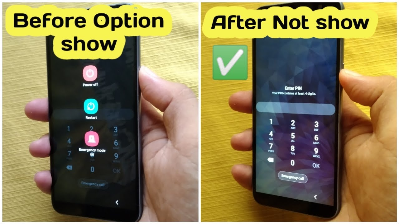 Disable Power Off when Lock screen on Android without root.