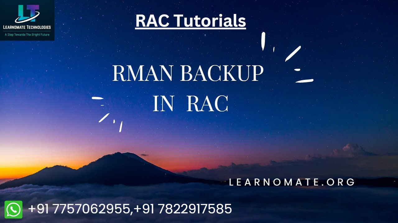 RMAN backup in RAC Database | Oracle Databases Backup | RAC Databases backup 😀