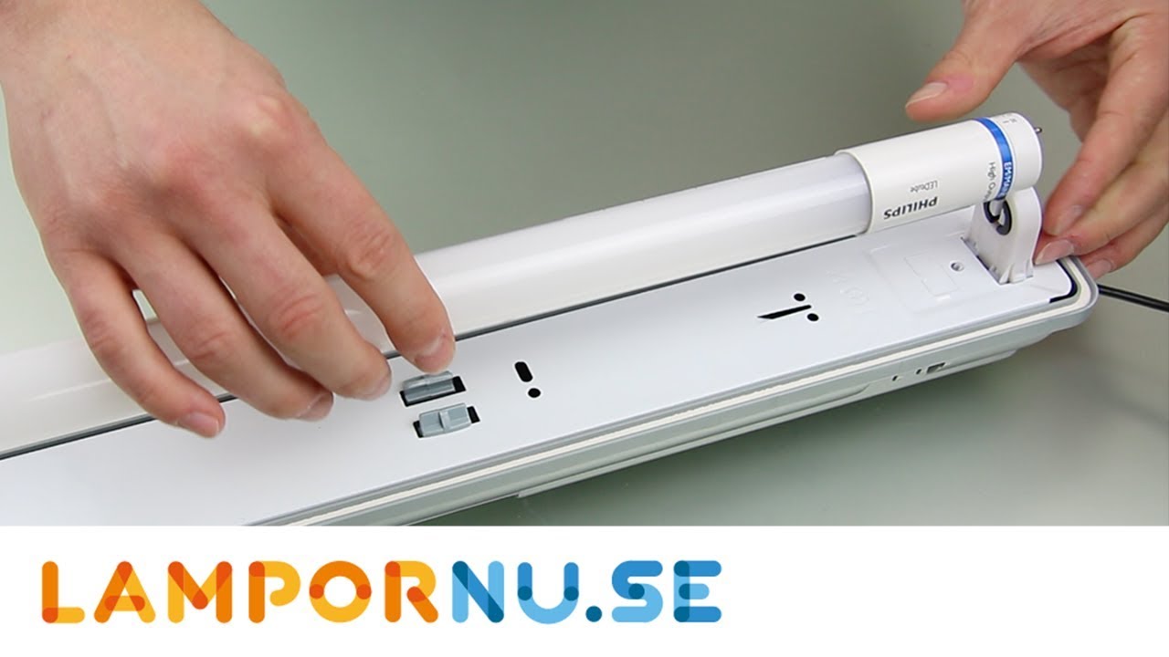 Hur byter du dina gamla T8 lysrör för LED rör i en armatur med en konventionell drivdon
