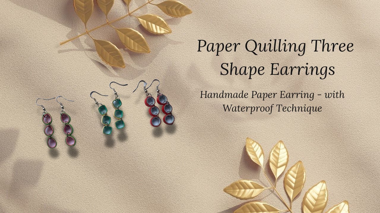 3 Easy Paper Quilling Earrings Tutorial – Waterproof & Stylish DIY Jewelry