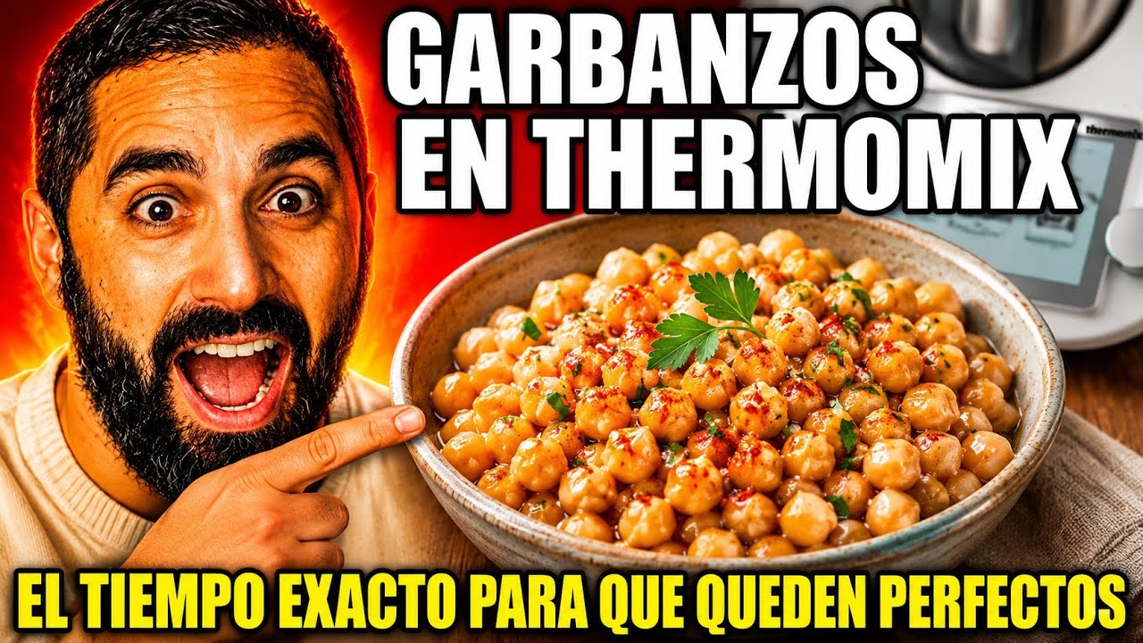 Cocción de garbanzos en thermomix