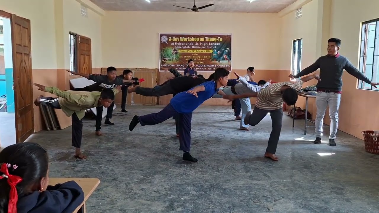 3 Day Thang-Ta Workshop at Keirenphabi Jr. HIgh School from 14th to 16th Feb. 2026