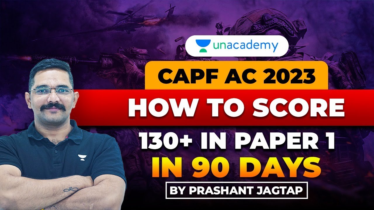CAPF 2023: 90 DAYS TO GET 140 in Paper 1 with Dr Jagtap sir #capfac2023