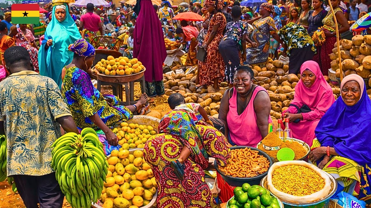 Тур по западноафриканским рынкам в Северной Гане 🇬🇭 Западная Африка