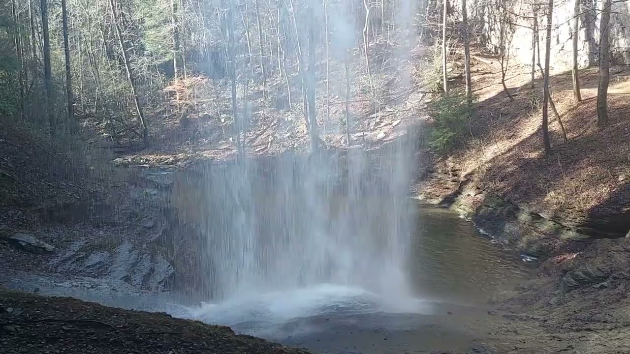 122723 Piney Falls Hike Upper Falls 2, Tennessee