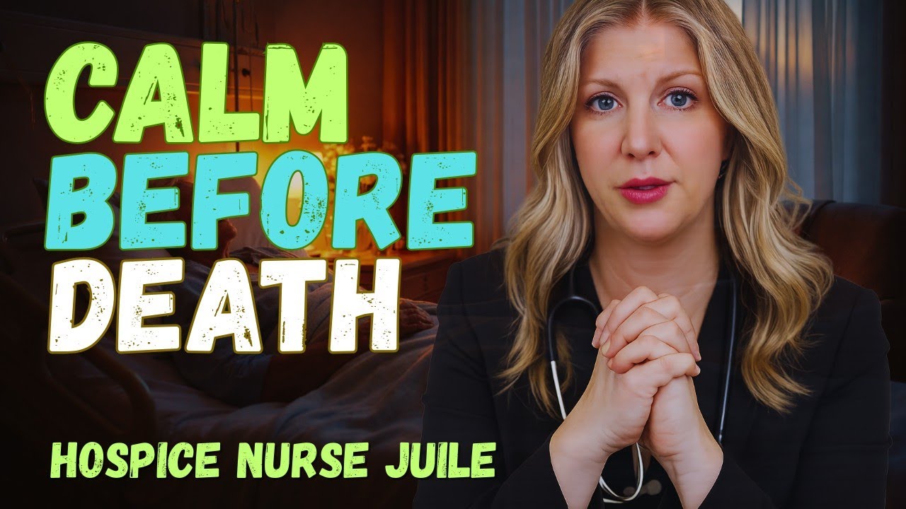 Why do some patients become completely calm right before they pass away?