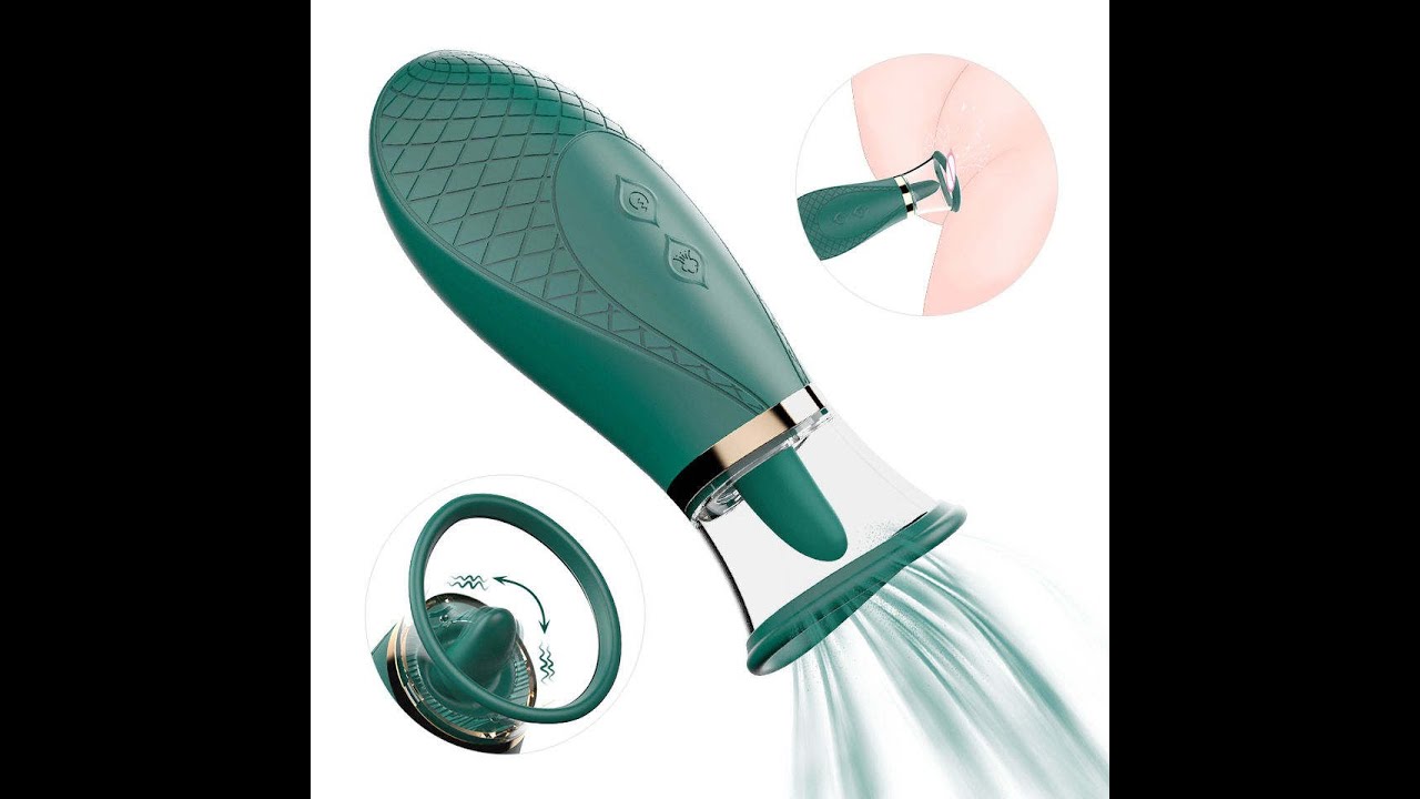 Vacuum suction tongue licking vibrator
