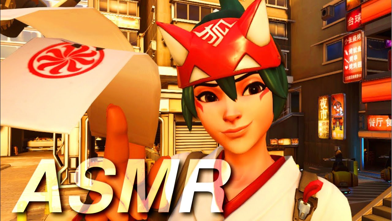 🦊 ASMR OVERWATCH ༺ ⋆. headshot kiriko ♡ whispering, keyboard sounds ☽˚｡⋆.