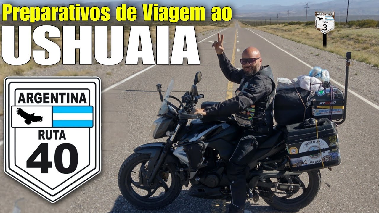 PREPARATIVOS de Viagem de Moto ao USHUAIA no INVERNO Viagem de MOTO para Argentina e Chile 2024