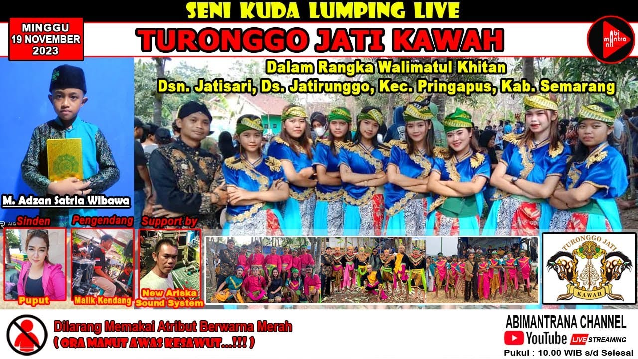 LIVE ULANG SENI KUDA LUMPING TURONGGO JATI KAWAH DI JATISARI