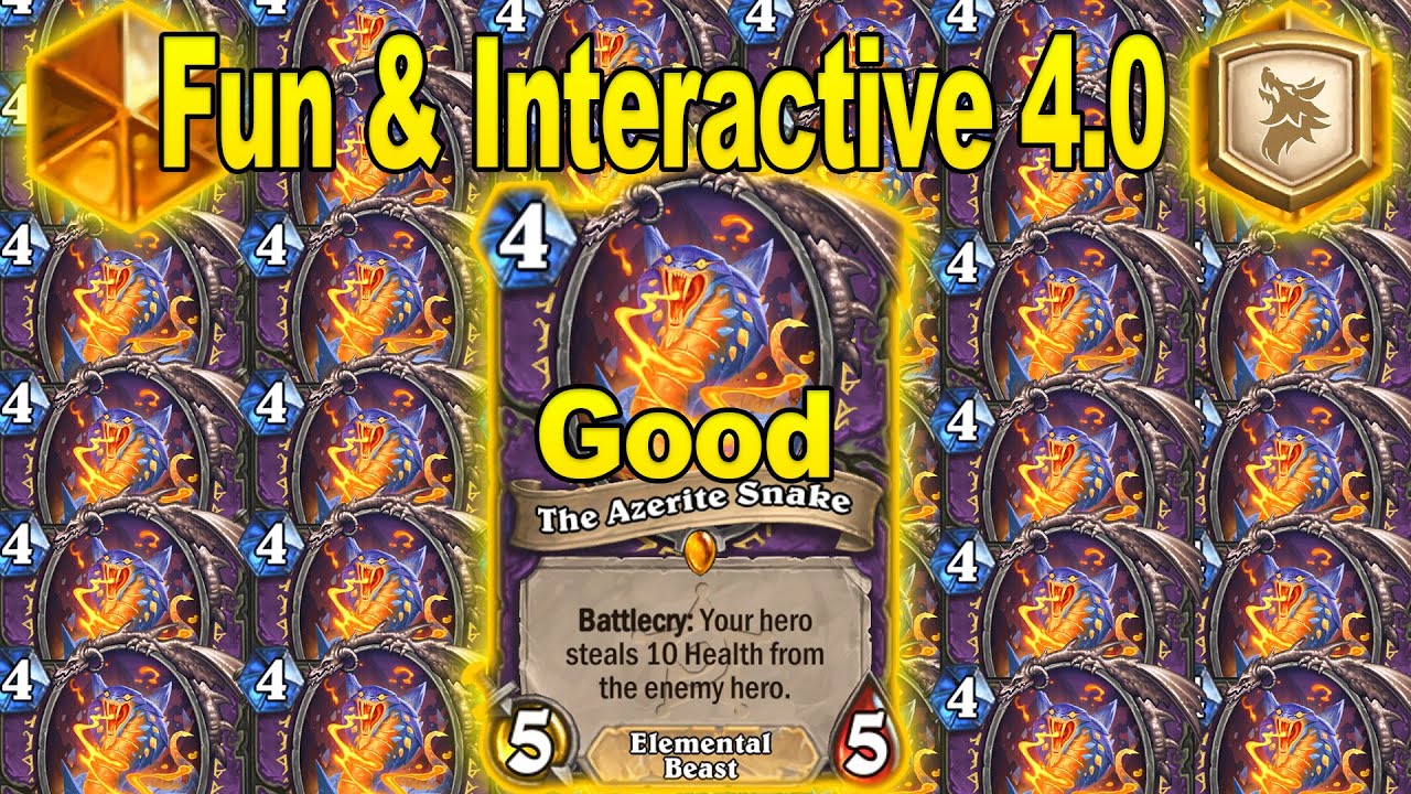 My Snake Warlock 4.0 Is Best Most Fun & Interactive Design at Showdown in the Badlands | Hearthstone