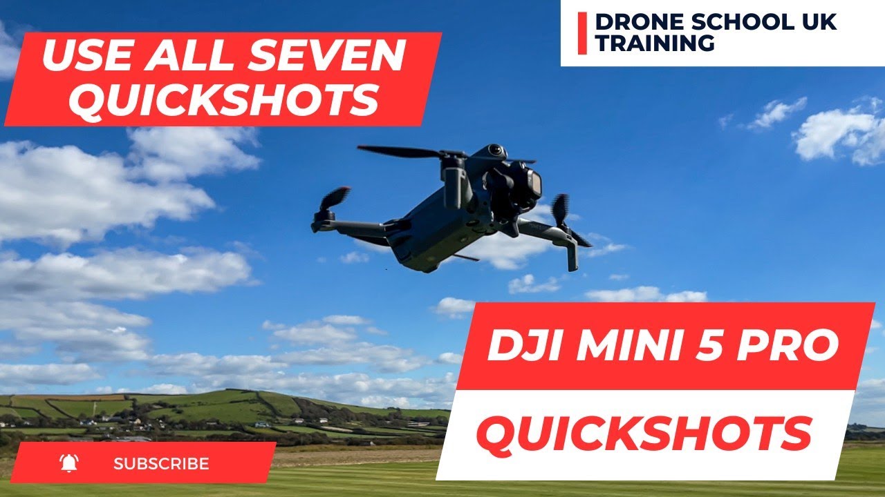 DJI Mini 5 Pro QuickShots | 7 простых приемов для создания потрясающих кинематографических кадров