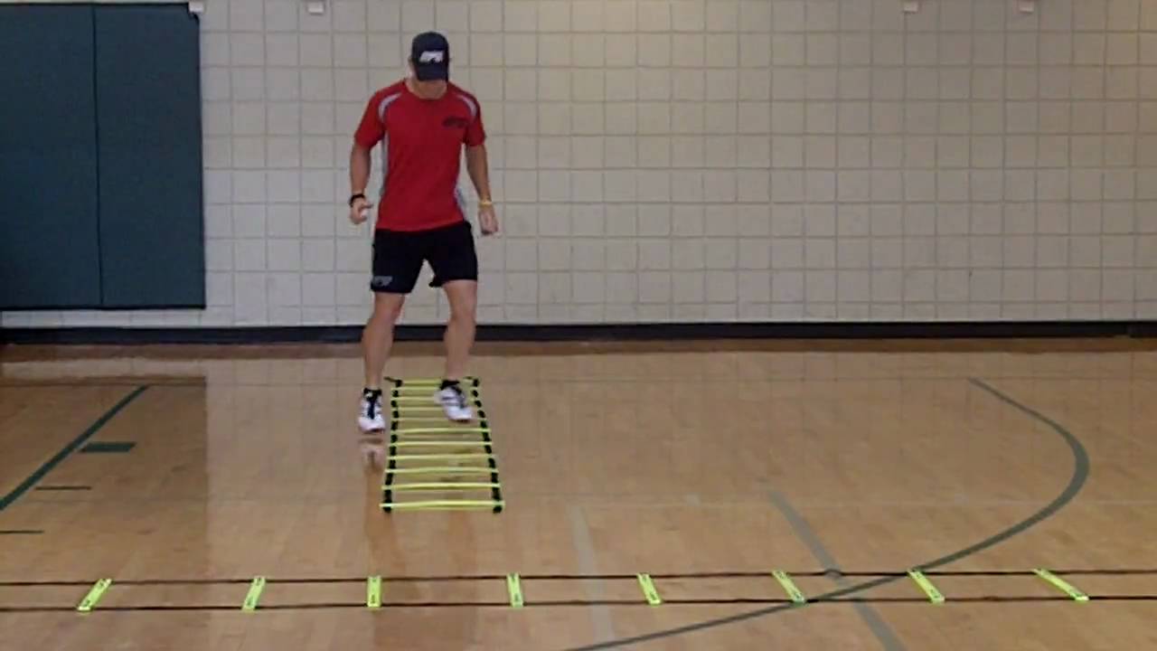 Agility Ladder Drill - Hop Scotch Single Leg Left