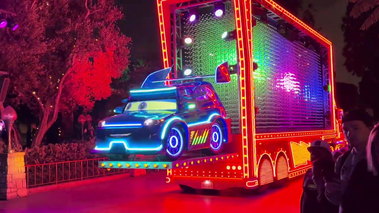 Disneyland Paint the Night Cars, Little Mermaid & Nemo 🚘 #disneyland #disneyparks #disneyparade