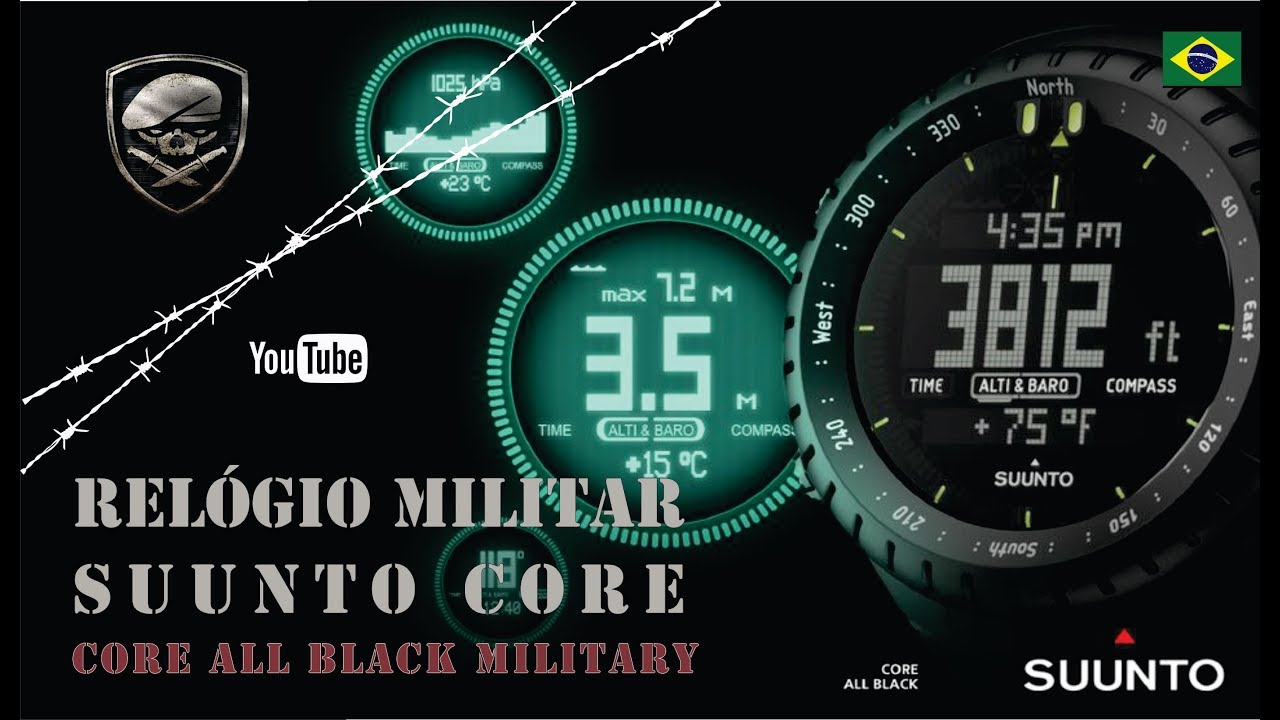 Relógio Suunto Core All Black (Military)