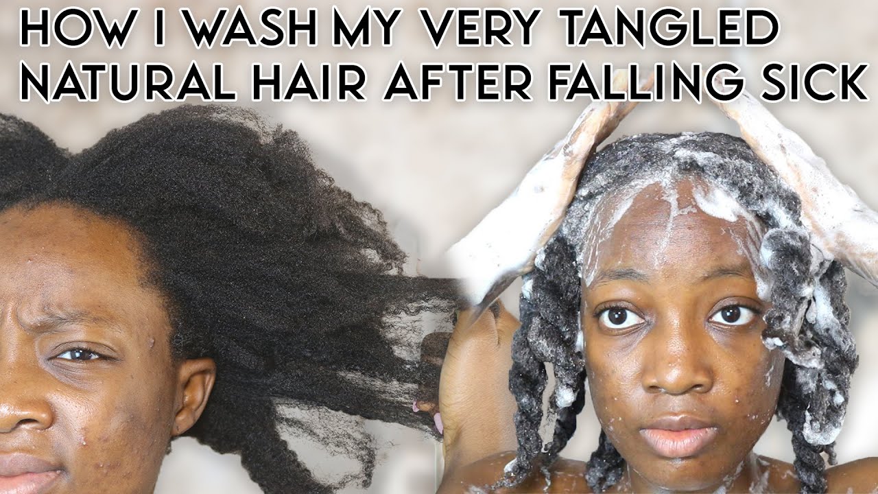 HOW TO WASH TANGLED NATURAL  HAIR! NEVER struggle again!!!