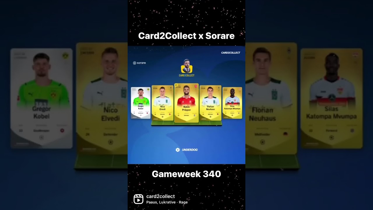 Gameweek 340 lineups on #sorare