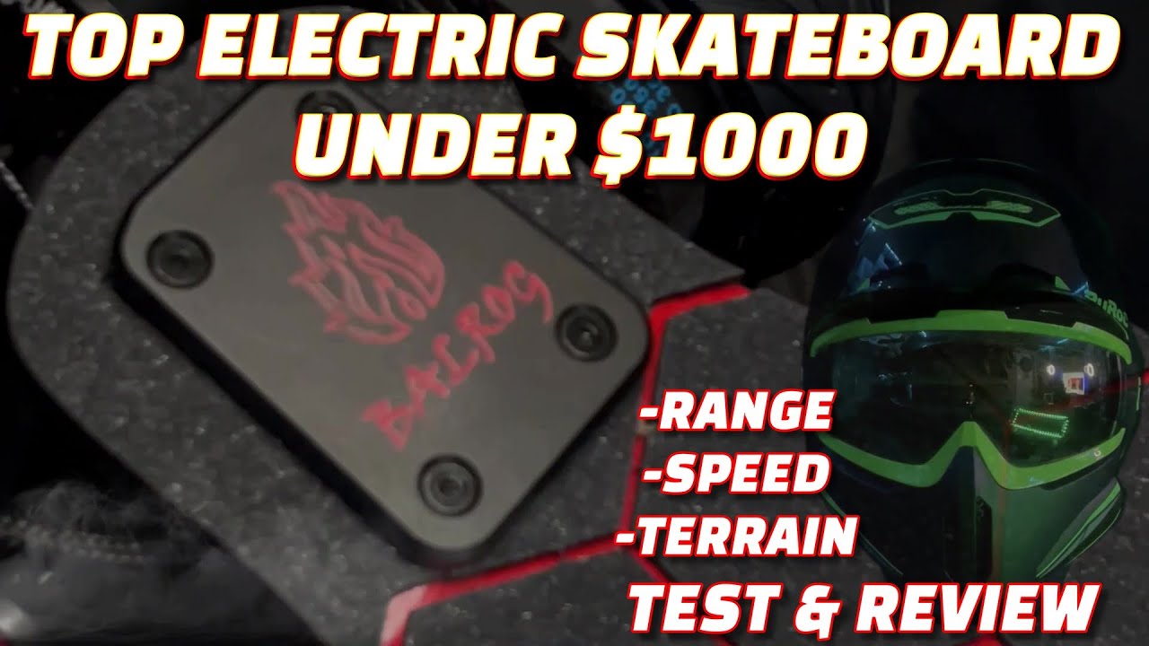 B-ONE BALROG Bamboo Electric Skateboard Review. Top eboard under $1000 RANGE, TERRAIN,SPEED TEST