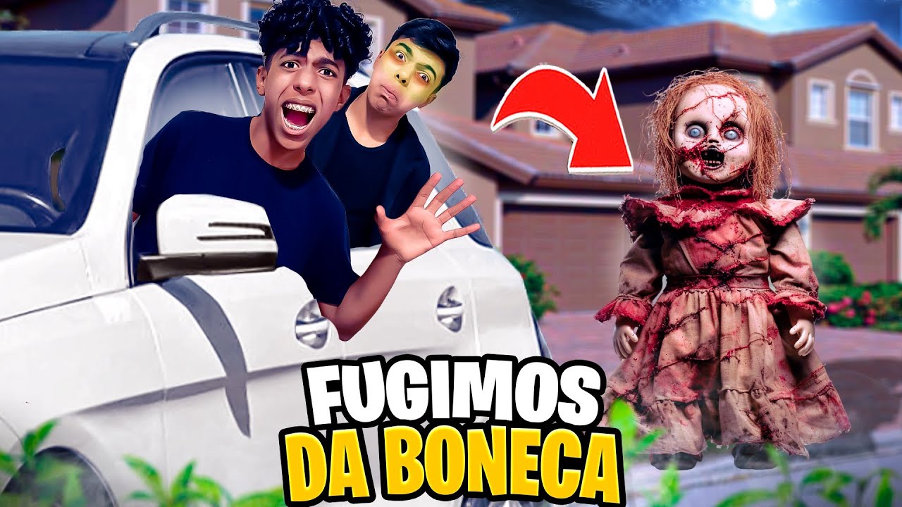 A BONECA MAL ASSOMBRADA NOS SEGUIU NA VIAGEM!! *tivemos que fugir dela