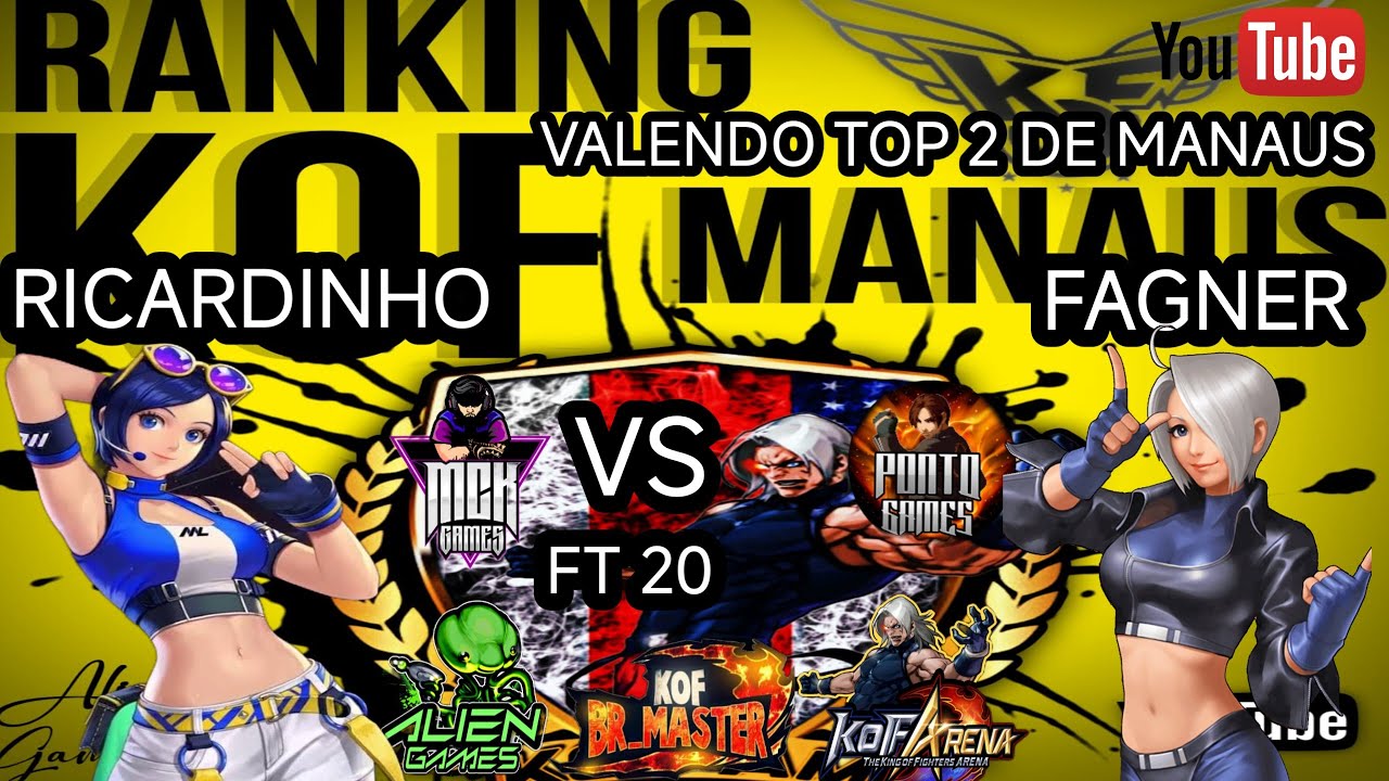 RICARDINHO VS FAGNER FT 20 OFF LINE PELO RANK KOF AM VALENDO TOP 2 DE MANAUS.