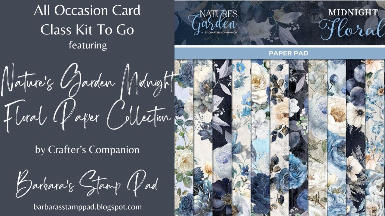 Midnight Floral All Occasion Card Class To Go benefitting Bear Den Cat Sanctuary