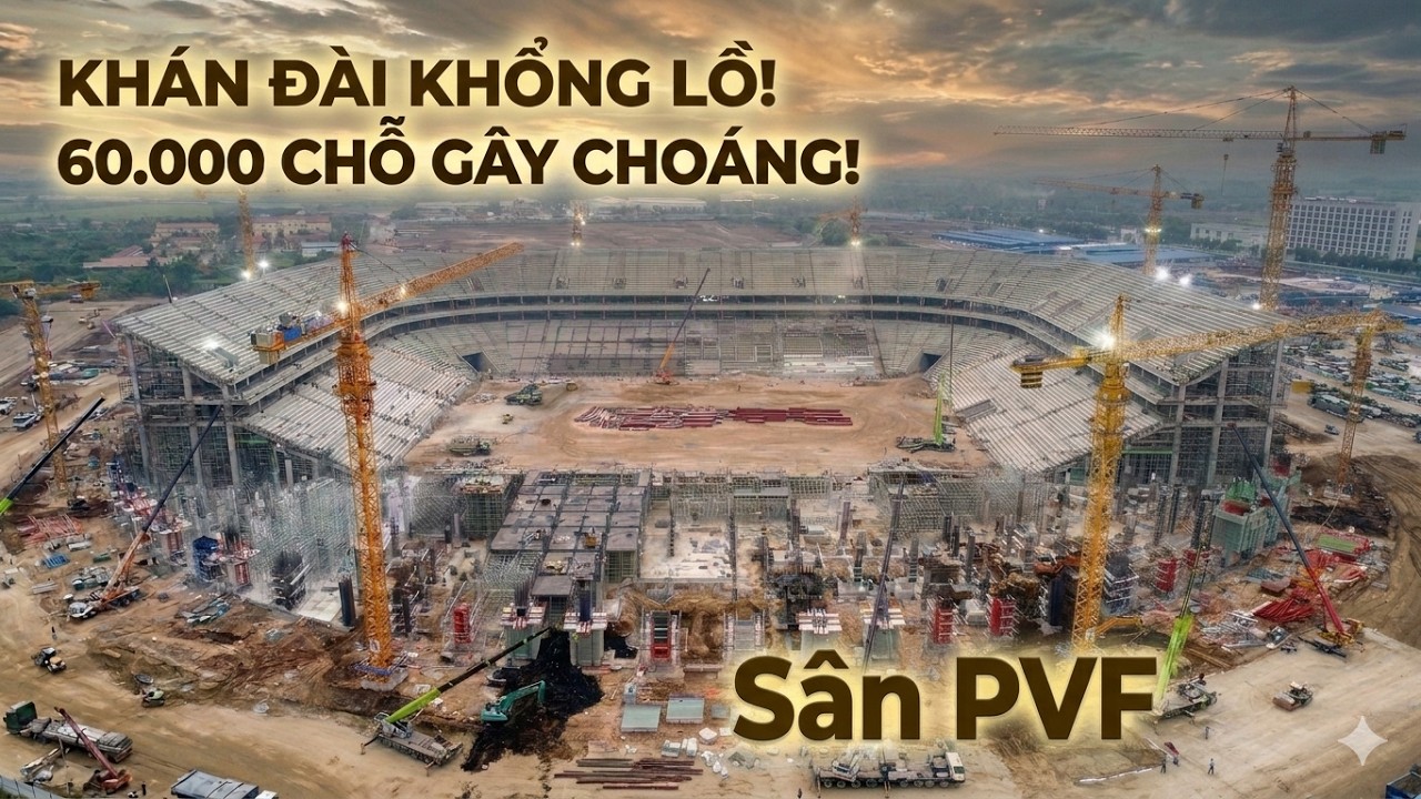 S&acirc;n PVF đang x&acirc;y tới đ&acirc;u? Kh&aacute;n đ&agrave;i 60.000 chỗ g&acirc;y cho&aacute;ng!