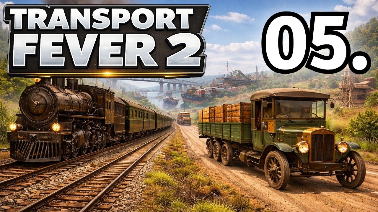 Upgrading the lines and finally better trucks Transport Fever 2 Episode 5