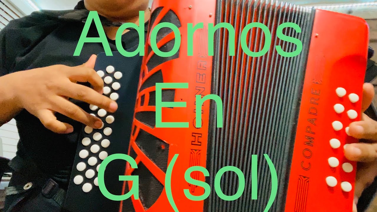 Adornos Norteńos en Sol (G) buenos adornos para acordeón