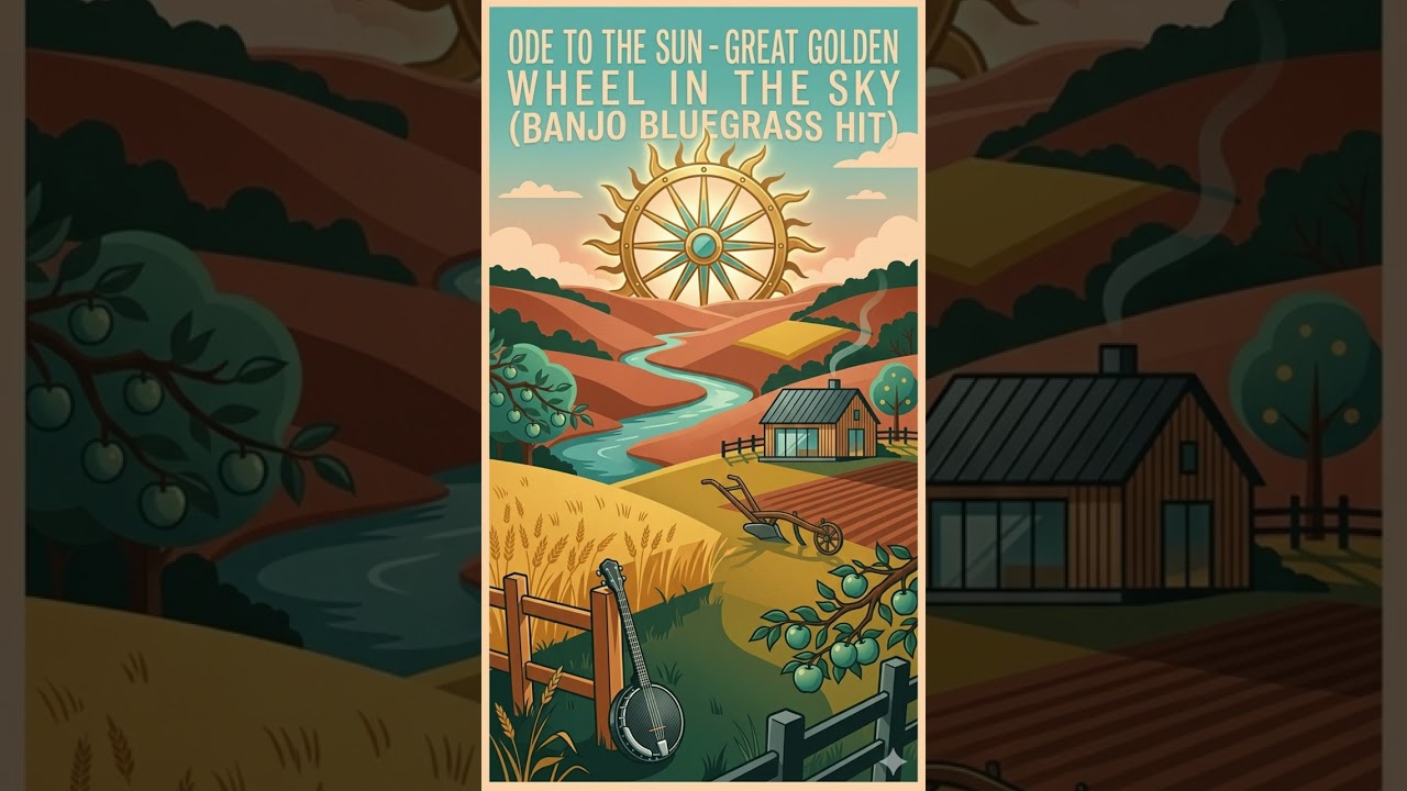 ODE TO THE SUN - GREAT GOLDEN WHEEL IN THE SKY (BANJO BLUEGRASS HIT)