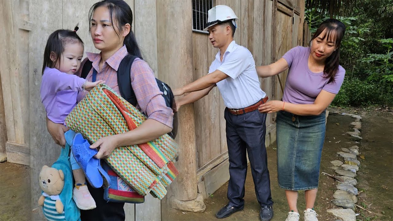 Packing up and leaving The appearance of the husband's lover Single mother Ly Phuc An