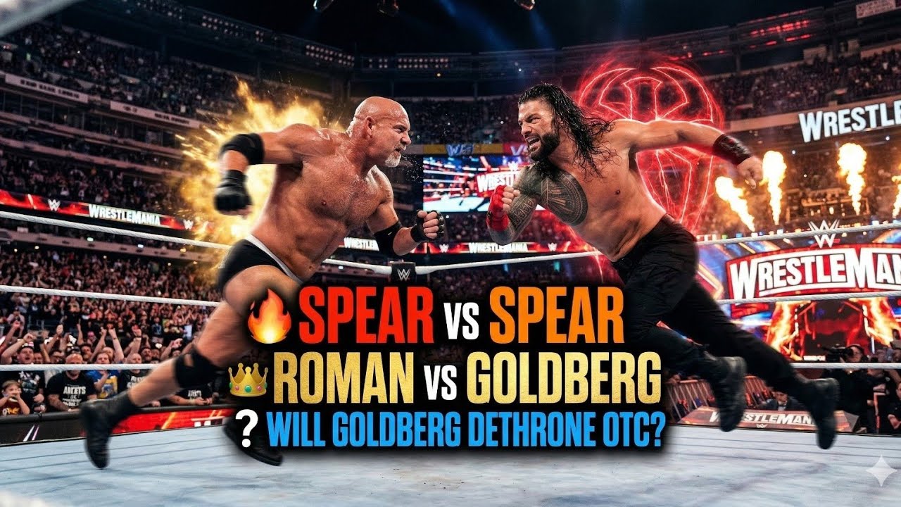 GOLDBERG RETURNS😱Roman vs Goldberg: SPEAR VS SPEAR | WWE Championship Full Match 2026#wwe #trending