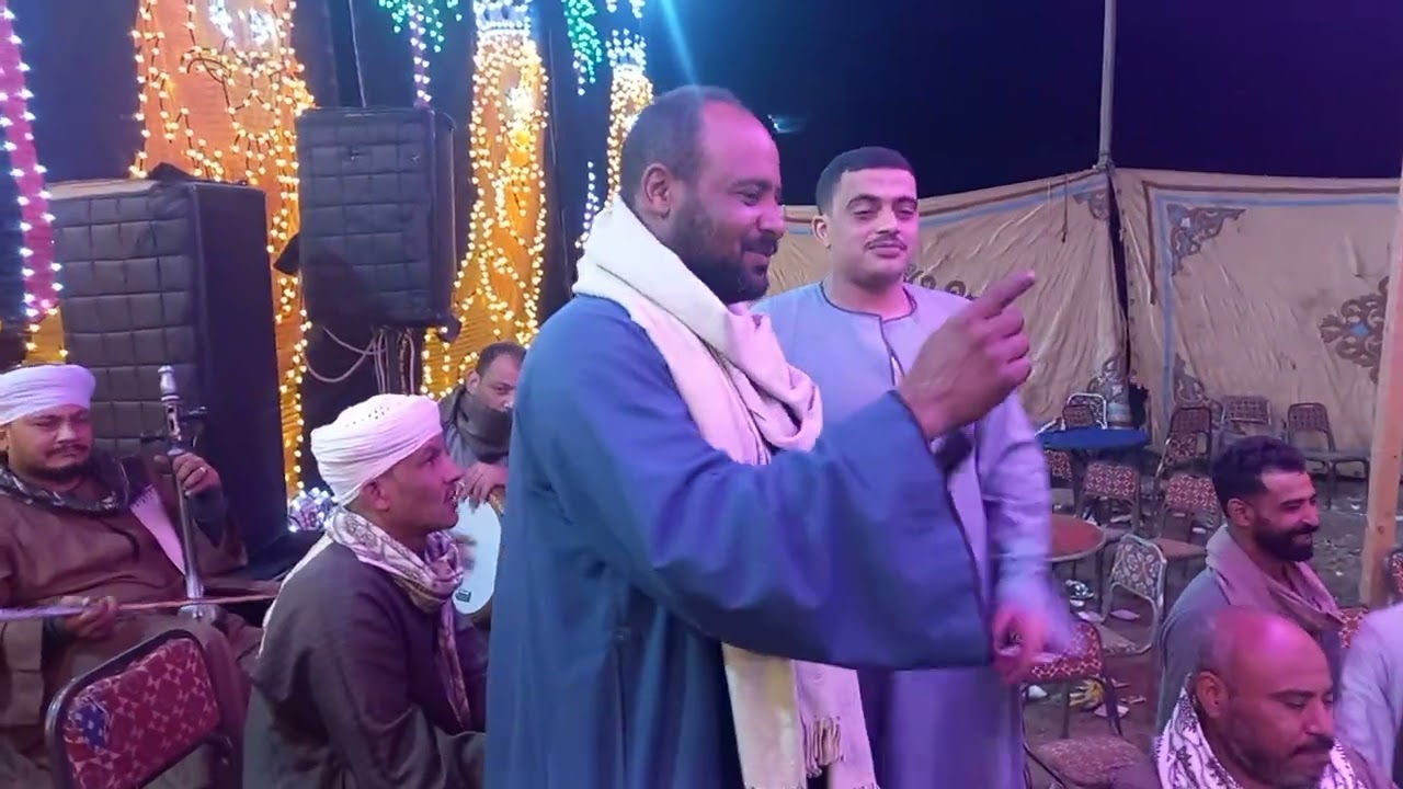 بلاوي يا دنيا بلاوي 😔القزازي بيحكي حكاوي ناريه  نجع غانم العريس فاروق باشا بحضور سليمان الميت