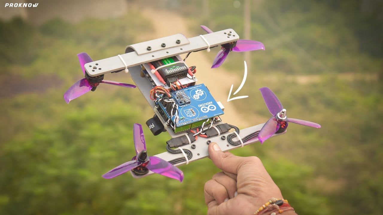Making a Arduino Drone out of PVC Pipe | Homemade Quadcopter