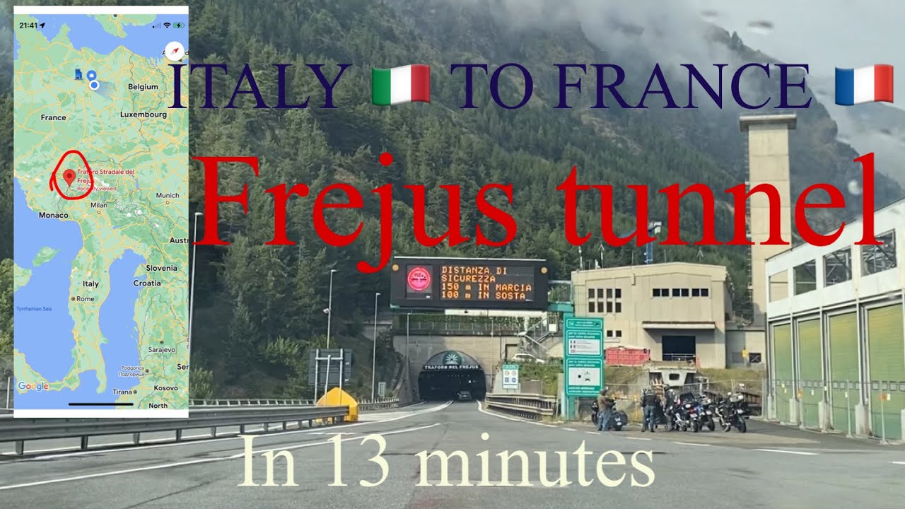 ITALY TO FRANCE ON FREJUS TUNNEL IN 13 minutes | L'ITALIE vers la FRANCE dans le tunnel du #frejus