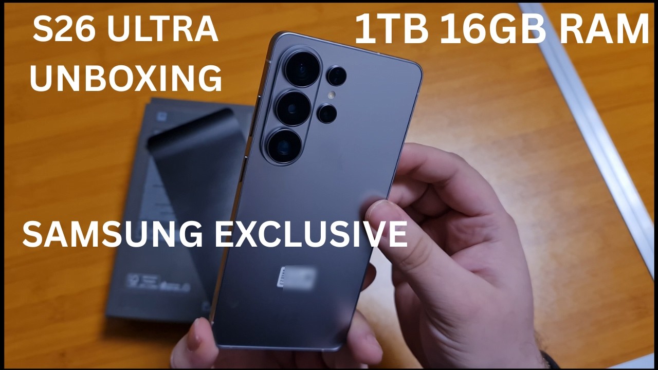 Samsung Galaxy S26 Ultra 1TB 16GB RAM Silver Shadow Unboxing