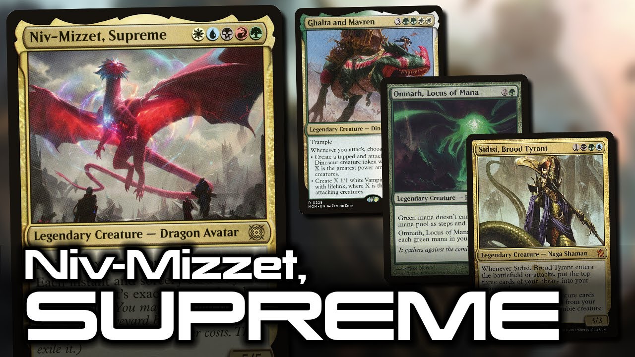 Niv Mizzet Supreme vs Ghalta and Mavren vs Omnath vs Sidisi MTG EDH Gameplay