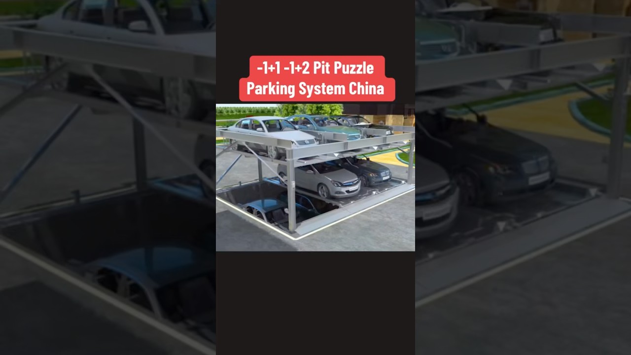 -1+1 -1+2 Pit Puzzle Parking System Semi-automatic Puzzle Parking Garage Underground Puzzle Parking